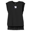 Women's Flowy Muscle Tee With Rolled Cuffs Thumbnail