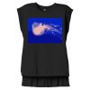 Women's Flowy Muscle Tee With Rolled Cuffs Thumbnail