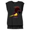 Women's Flowy Muscle Tee With Rolled Cuffs Thumbnail
