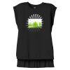 Women's Flowy Muscle Tee With Rolled Cuffs Thumbnail