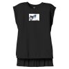Women's Flowy Muscle Tee With Rolled Cuffs Thumbnail