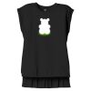 Women's Flowy Muscle Tee With Rolled Cuffs Thumbnail