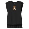 Women's Flowy Muscle Tee With Rolled Cuffs Thumbnail