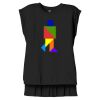 Women's Flowy Muscle Tee With Rolled Cuffs Thumbnail