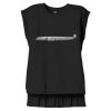 Women's Flowy Muscle Tee With Rolled Cuffs Thumbnail