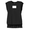 Women's Flowy Muscle Tee With Rolled Cuffs Thumbnail
