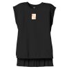 Women's Flowy Muscle Tee With Rolled Cuffs Thumbnail