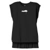Women's Flowy Muscle Tee With Rolled Cuffs Thumbnail