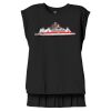 Women's Flowy Muscle Tee With Rolled Cuffs Thumbnail