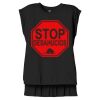 Women's Flowy Muscle Tee With Rolled Cuffs Thumbnail