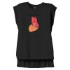 Women's Flowy Muscle Tee With Rolled Cuffs Thumbnail