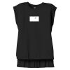 Women's Flowy Muscle Tee With Rolled Cuffs Thumbnail