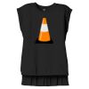 Women's Flowy Muscle Tee With Rolled Cuffs Thumbnail