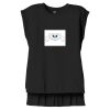 Women's Flowy Muscle Tee With Rolled Cuffs Thumbnail