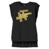 Women's Flowy Muscle Tee With Rolled Cuffs Thumbnail