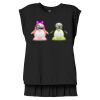 Women's Flowy Muscle Tee With Rolled Cuffs Thumbnail
