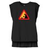 Women's Flowy Muscle Tee With Rolled Cuffs Thumbnail