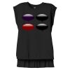 Women's Flowy Muscle Tee With Rolled Cuffs Thumbnail