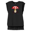 Women's Flowy Muscle Tee With Rolled Cuffs Thumbnail