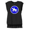 Women's Flowy Muscle Tee With Rolled Cuffs Thumbnail