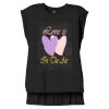 Women's Flowy Muscle Tee With Rolled Cuffs Thumbnail