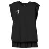 Women's Flowy Muscle Tee With Rolled Cuffs Thumbnail