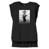 Women's Flowy Muscle Tee With Rolled Cuffs Thumbnail