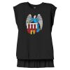Women's Flowy Muscle Tee With Rolled Cuffs Thumbnail