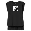 Women's Flowy Muscle Tee With Rolled Cuffs Thumbnail