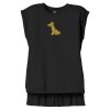 Women's Flowy Muscle Tee With Rolled Cuffs Thumbnail