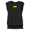 Women's Flowy Muscle Tee With Rolled Cuffs Thumbnail