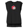 Women's Flowy Muscle Tee With Rolled Cuffs Thumbnail
