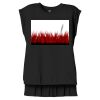 Women's Flowy Muscle Tee With Rolled Cuffs Thumbnail