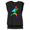 Women's Flowy Muscle Tee With Rolled Cuffs Thumbnail