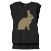 Women's Flowy Muscle Tee With Rolled Cuffs Thumbnail