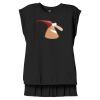 Women's Flowy Muscle Tee With Rolled Cuffs Thumbnail