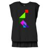Women's Flowy Muscle Tee With Rolled Cuffs Thumbnail
