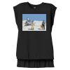 Women's Flowy Muscle Tee With Rolled Cuffs Thumbnail