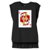 Women's Flowy Muscle Tee With Rolled Cuffs Thumbnail