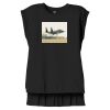Women's Flowy Muscle Tee With Rolled Cuffs Thumbnail