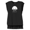 Women's Flowy Muscle Tee With Rolled Cuffs Thumbnail