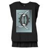 Women's Flowy Muscle Tee With Rolled Cuffs Thumbnail