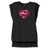 Women's Flowy Muscle Tee With Rolled Cuffs Thumbnail