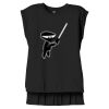 Women's Flowy Muscle Tee With Rolled Cuffs Thumbnail
