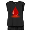 Women's Flowy Muscle Tee With Rolled Cuffs Thumbnail