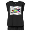 Women's Flowy Muscle Tee With Rolled Cuffs Thumbnail