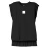 Women's Flowy Muscle Tee With Rolled Cuffs Thumbnail