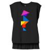 Women's Flowy Muscle Tee With Rolled Cuffs Thumbnail