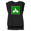 Women's Flowy Muscle Tee With Rolled Cuffs Thumbnail