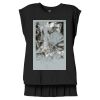 Women's Flowy Muscle Tee With Rolled Cuffs Thumbnail